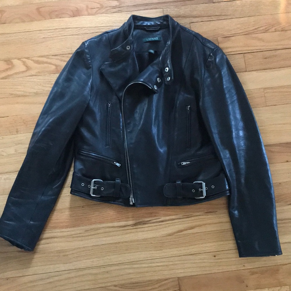 Ralph Lauren Leather Moto Jacket
